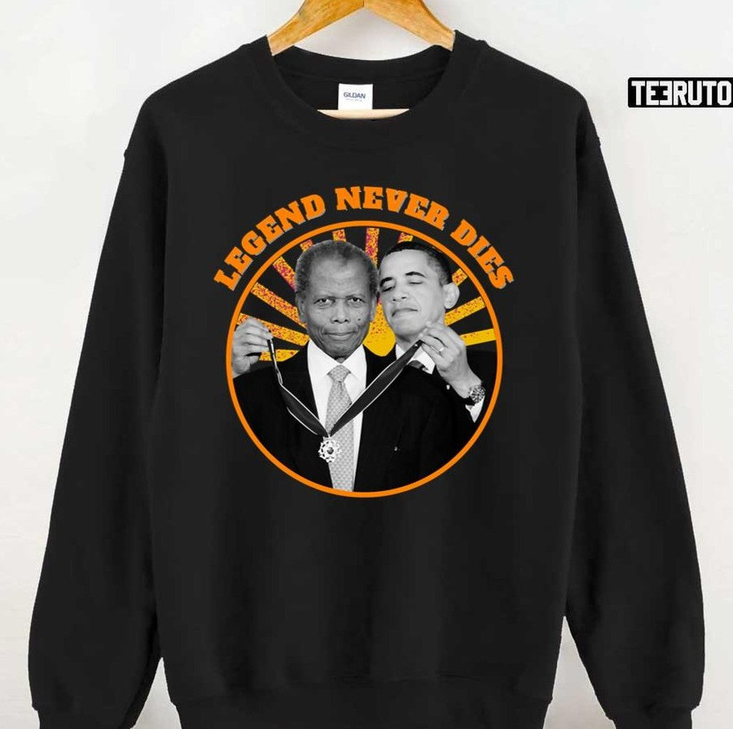 Sidney Poitier Legend Never Die Unisex T-Shirt