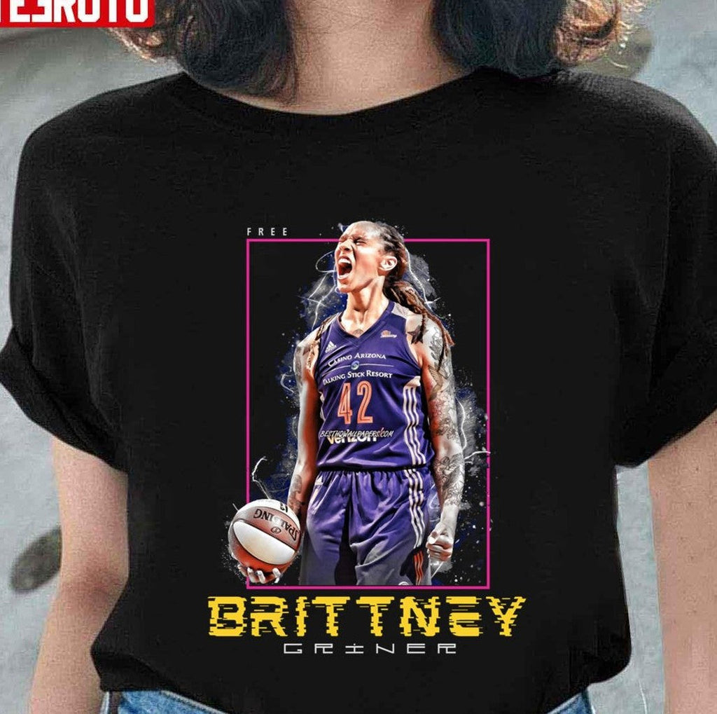 Basketball Free Brittney Griner Photographic Design Unisex T-Shirt