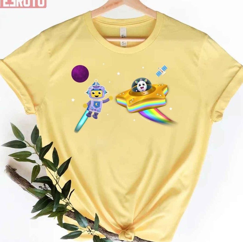 Robot Space Adventure Movie Charlie's Colorforms City Unisex T-Shirt