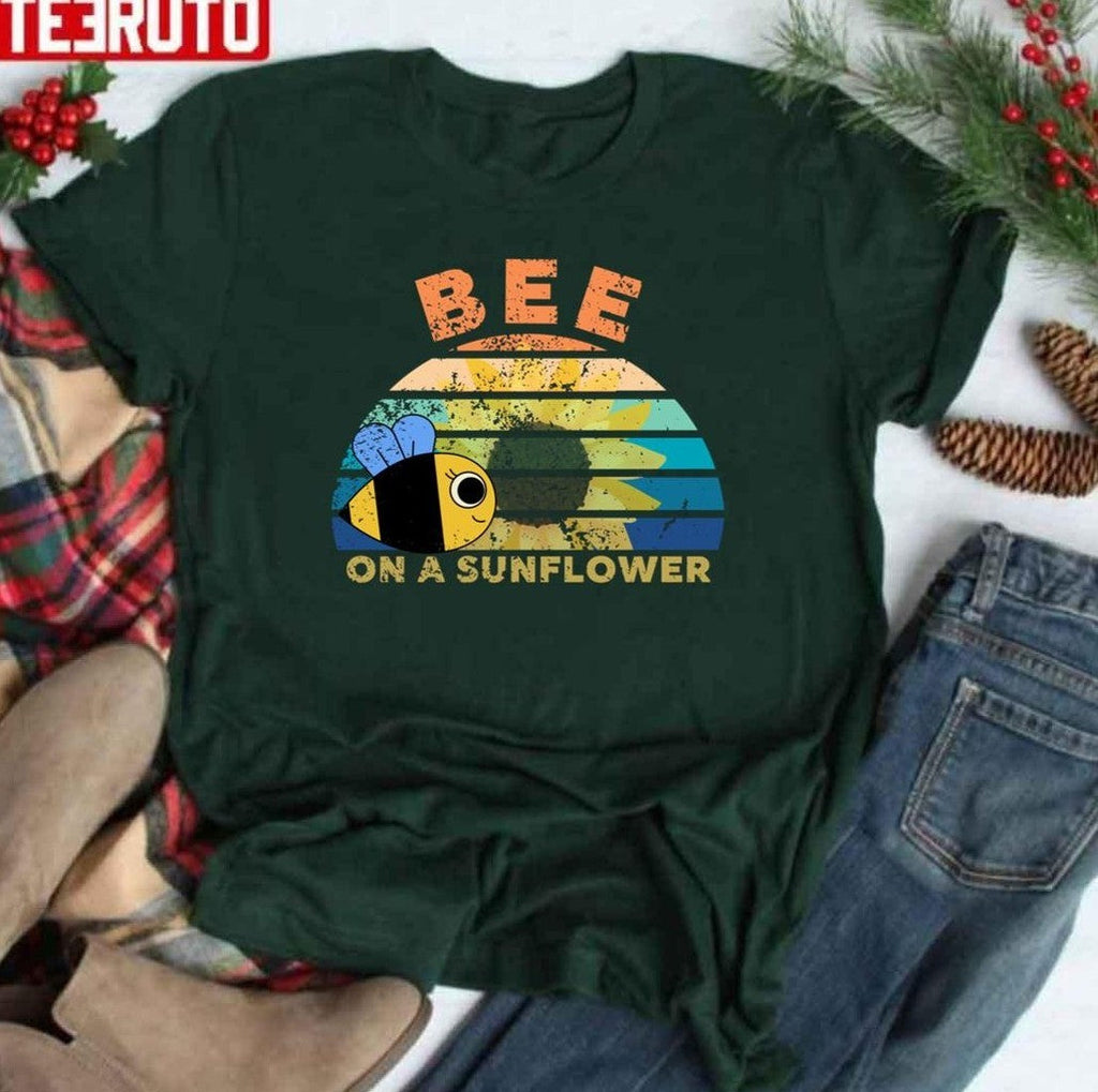 Bee On A Sunflower Unisex Sweatshirt