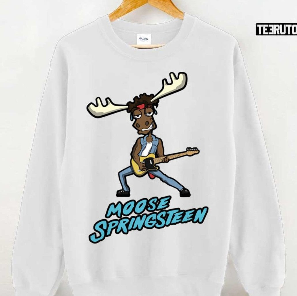 Moose Springsteen Funny Design Spruce Springsteen Unisex T-Shirt
