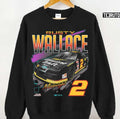 Animated Art Rusty Wallace Black Vintage Car Long Unisex Sweatshirt