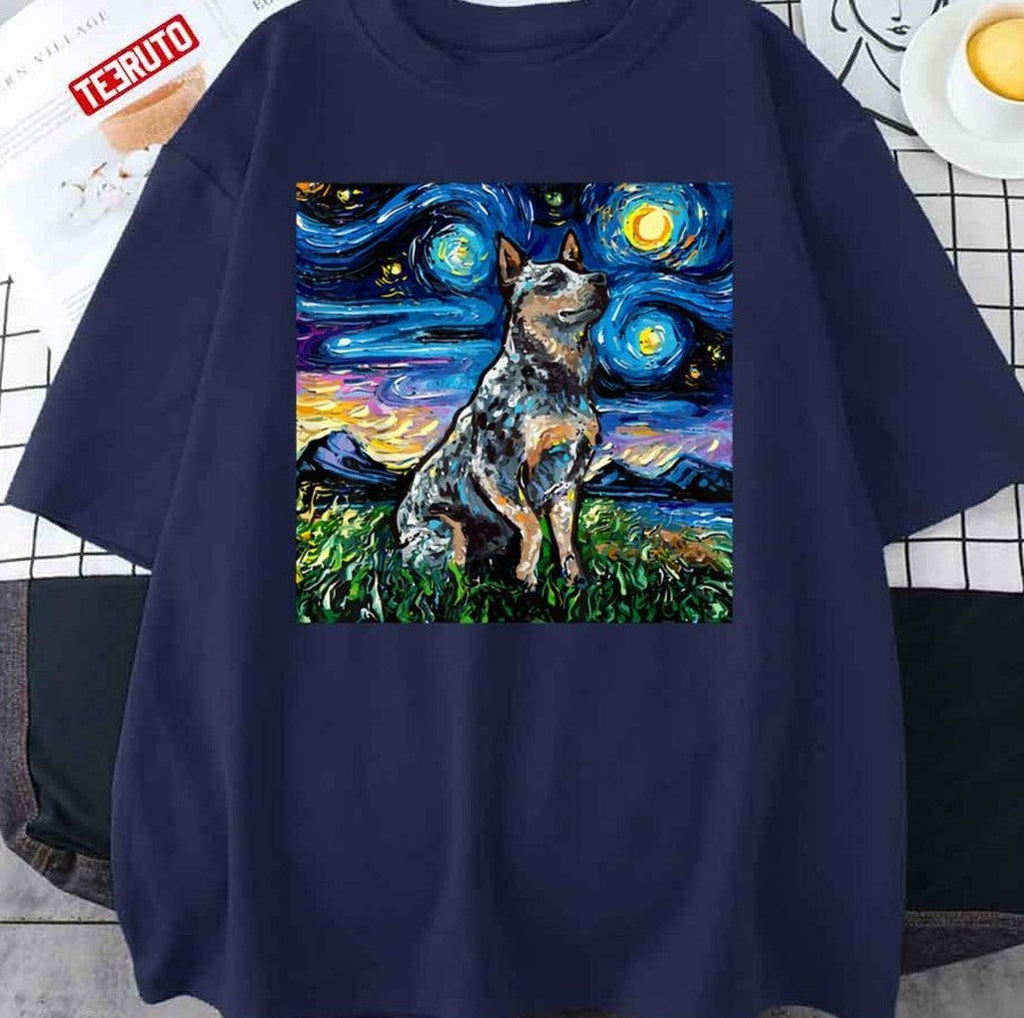 Starry Night Australian Cattle Dog Unisex Sweatshirt