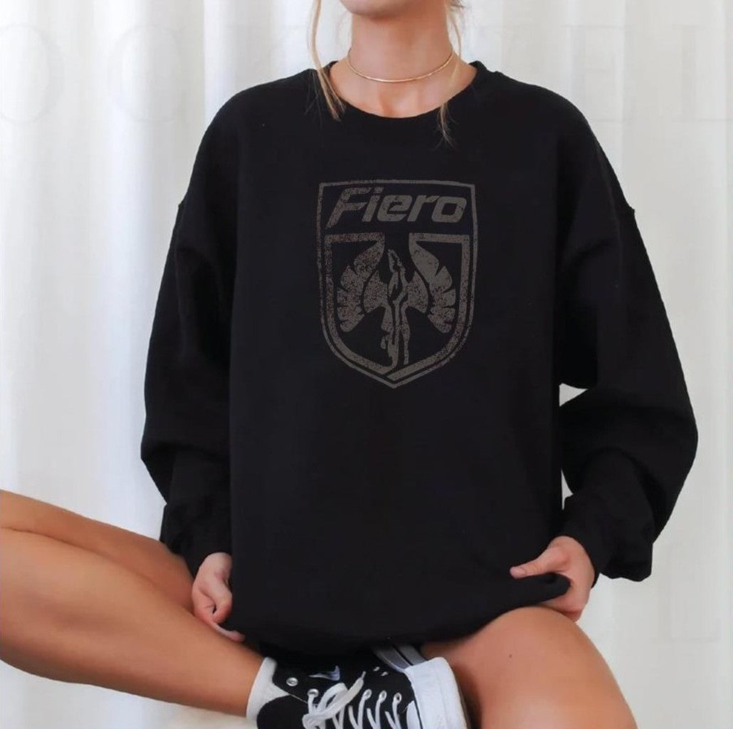 80s Pontiac Fiero Sports Car Emblem Unisex Sweatshirt
