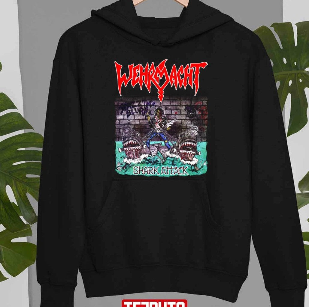 Shark Attack Wehrmacht Old School Thrash Metal Unisex T-Shirt