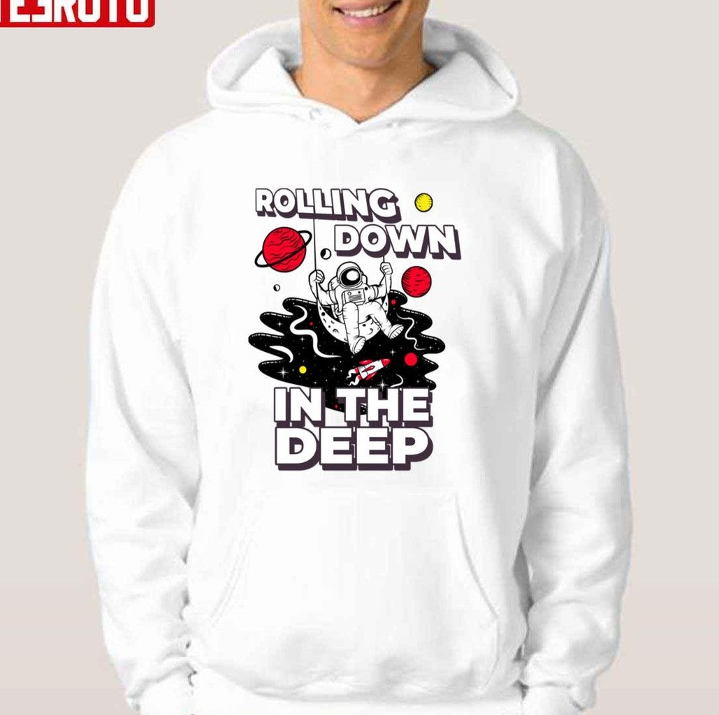 Rolling Down In The Deep Astronaut Unisex T-Shirt