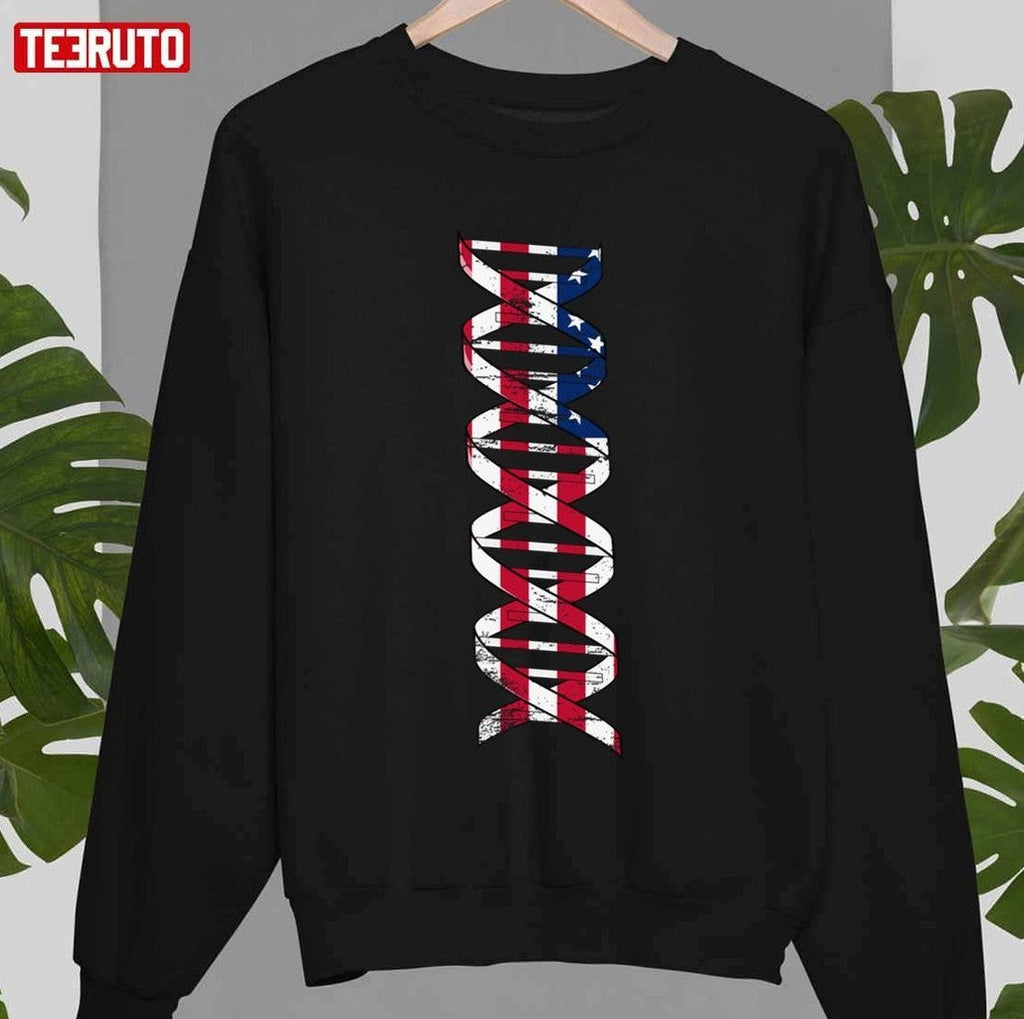 My Dna Is American Patriotic Vintage Unisex T-Shirt