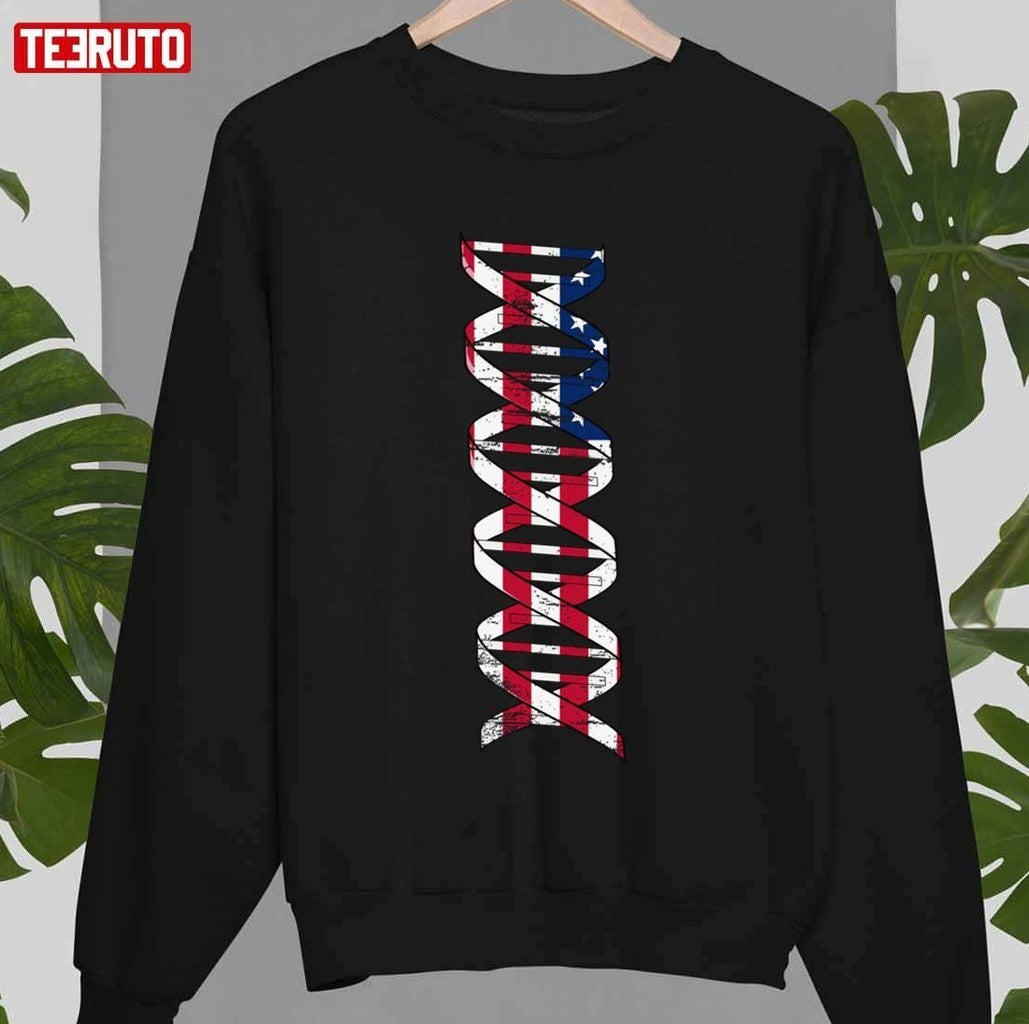 My Dna Is American Patriotic Vintage Unisex T-Shirt