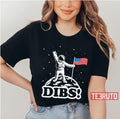 Astronaut Dibs On Moon America Unisex T-Shirt