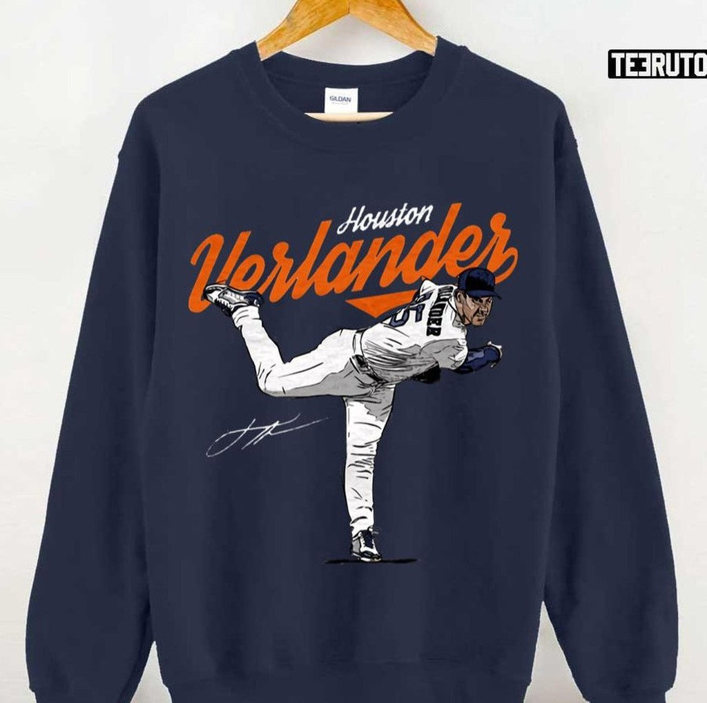 Baseball Pitcher Justin Verlander Score Team Houston Unisex T-shirt