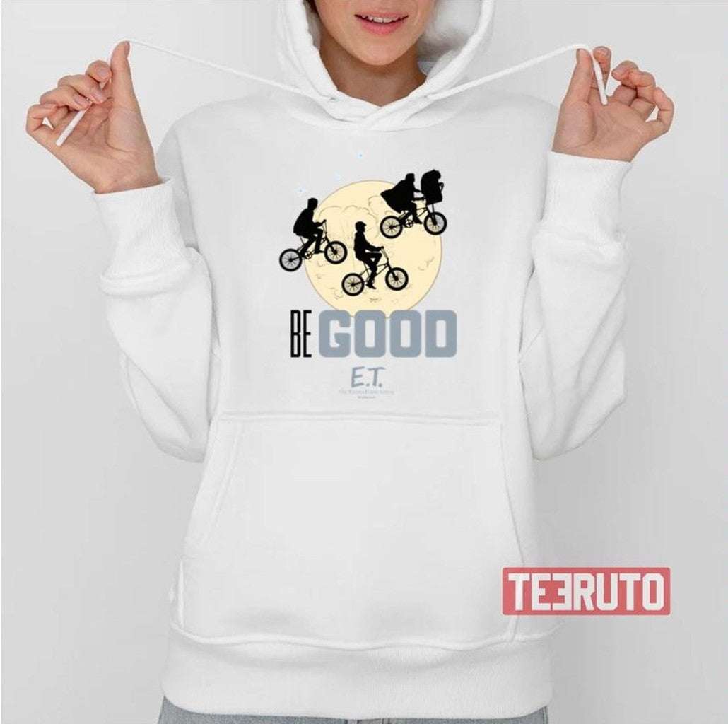 Be Good Flying Bicycles Over Moon Graphic Baby Unisex T-Shirt