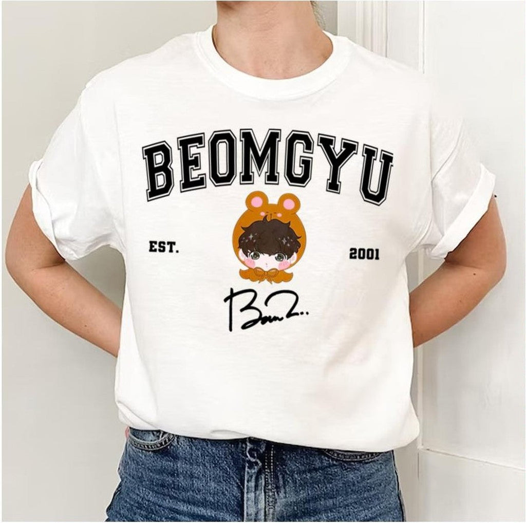 Beomgyu Cute Bear Logo Tomorrow X Together Txt Unisex T-Shirt