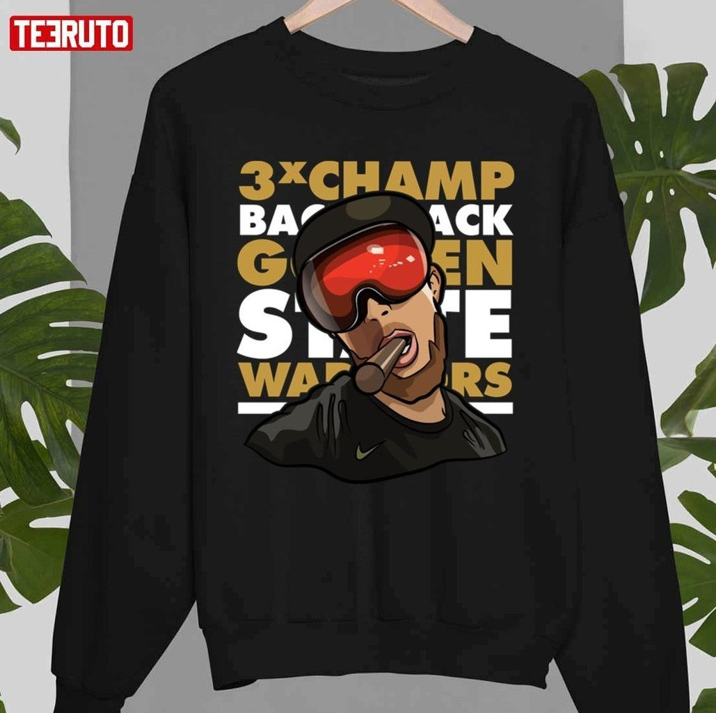3 Time Champ Back 2 Back Champions Golden State Warriors Stephen Curry Funny Fanart Unisex T-shirt