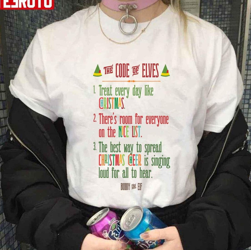 The Code Of Elves Buddy The Elf Christmas Unisex Sweatshirt