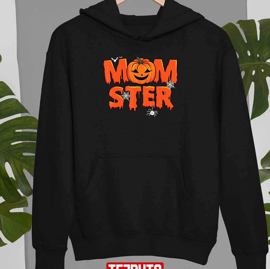 Momster Halloween Mom Pumpkin Costume Family Matching Unisex Sweatshirt