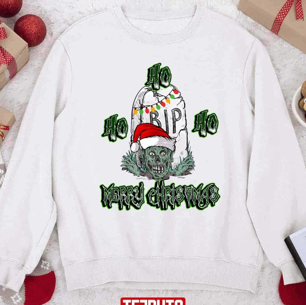 Raising From The Dead Zombie Santa Unisex Sweatshirt
