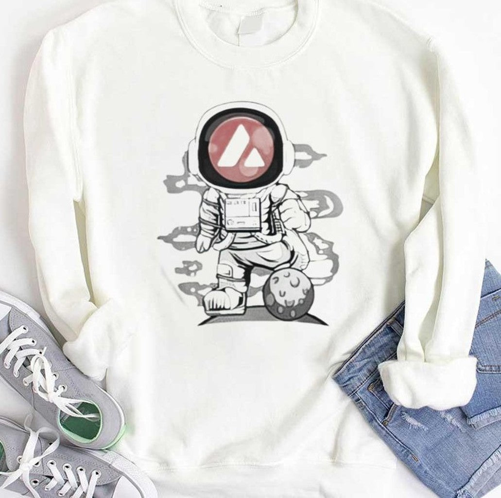 Astronaut Avalanche Coin Avax To The Moon Cryptocurrency Unisex T-Shirt