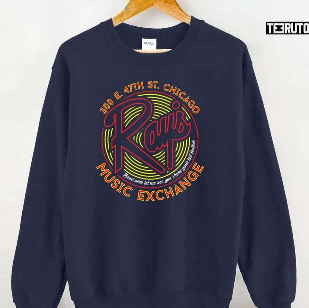 Bend Over Shake Reverse Ray’s Music Exchange Unisex T-Shirt