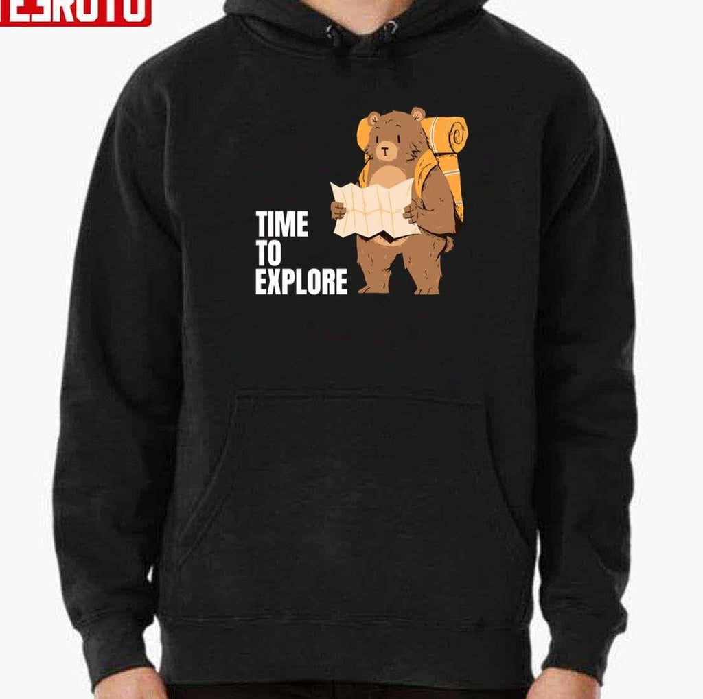 Bear In The Nature Time To Explore Unisex T-Shirt