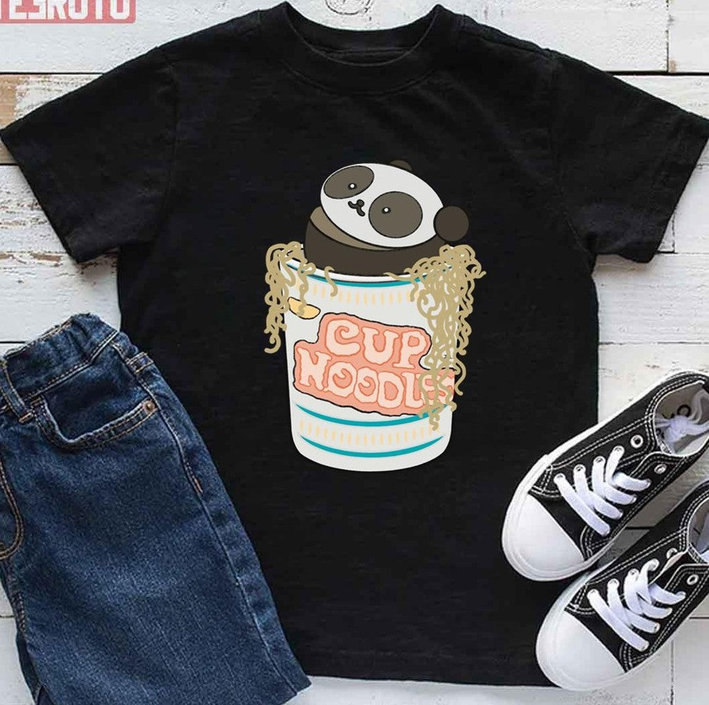Panda In Noodles We Bare Bears Unisex T-Shirt