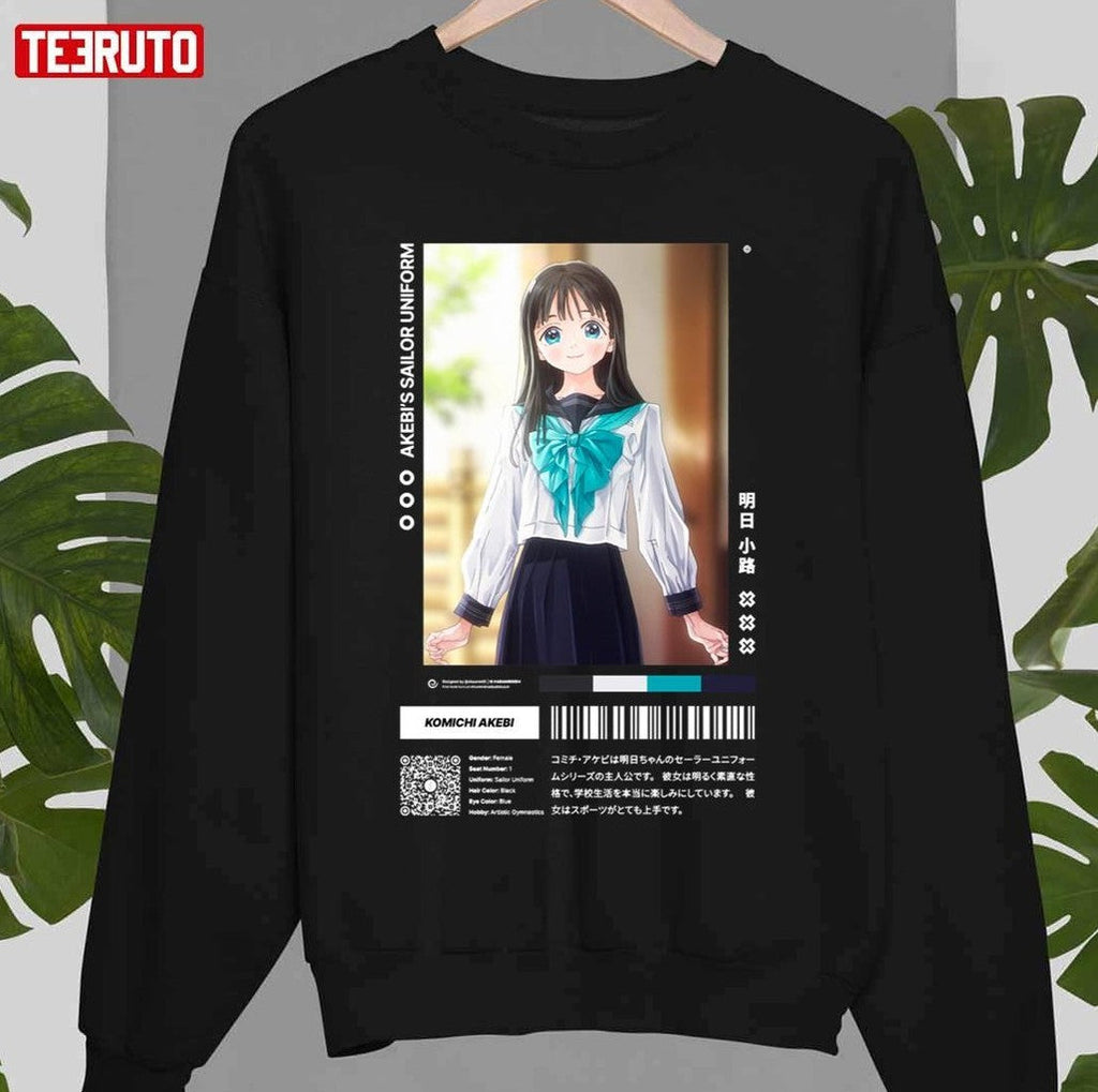 Placidity Victory Image Komichi Akebi Akebi's Sailor Uniform Unisex Sweatshirt
