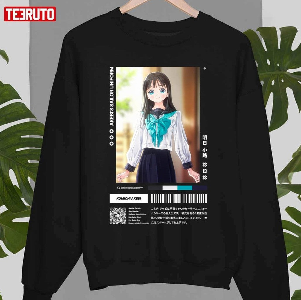 Placidity Victory Image Komichi Akebi Akebi's Sailor Uniform Unisex Sweatshirt