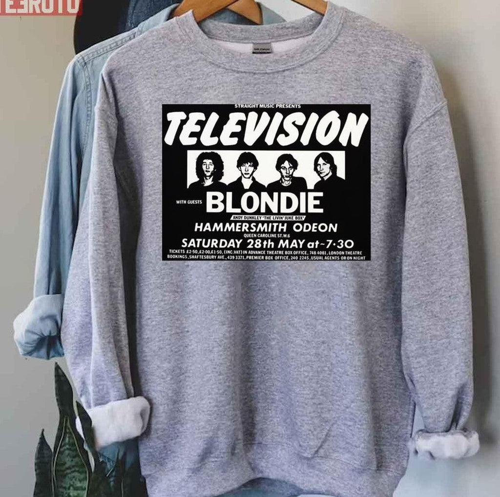 Television And Blondie. Vintage Rock Concert Poster Unisex T-Shirt