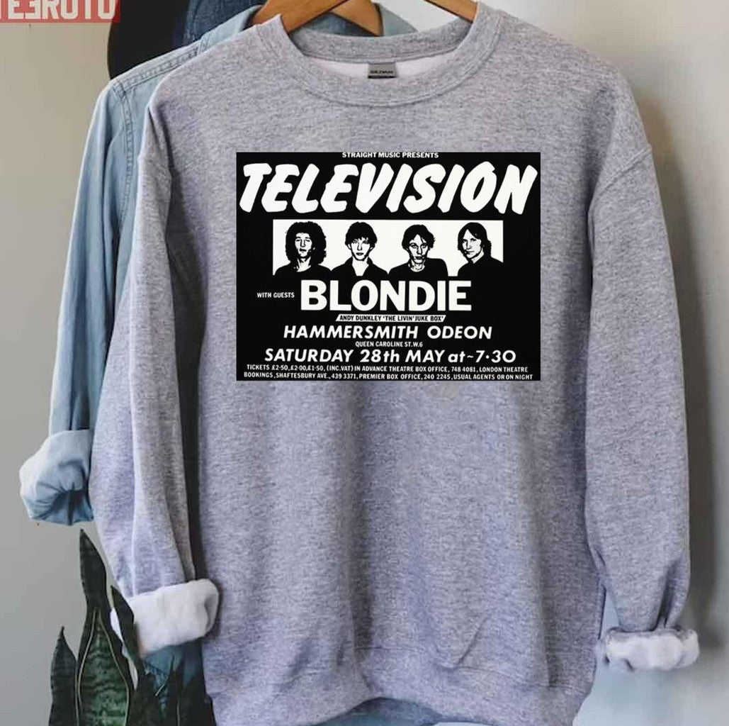 Television And Blondie. Vintage Rock Concert Poster Unisex T-Shirt