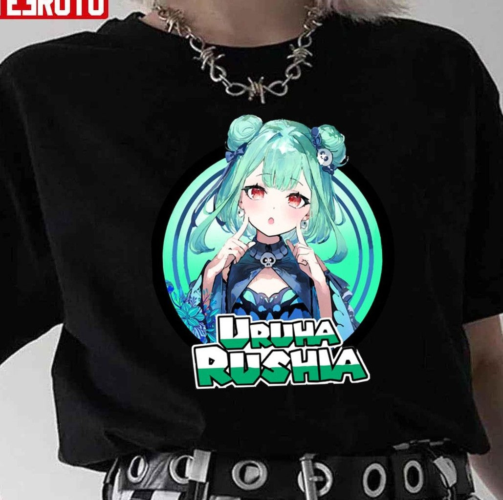 Anime Kawaii Uruha Rushia Hololive Unisex T-Shirt