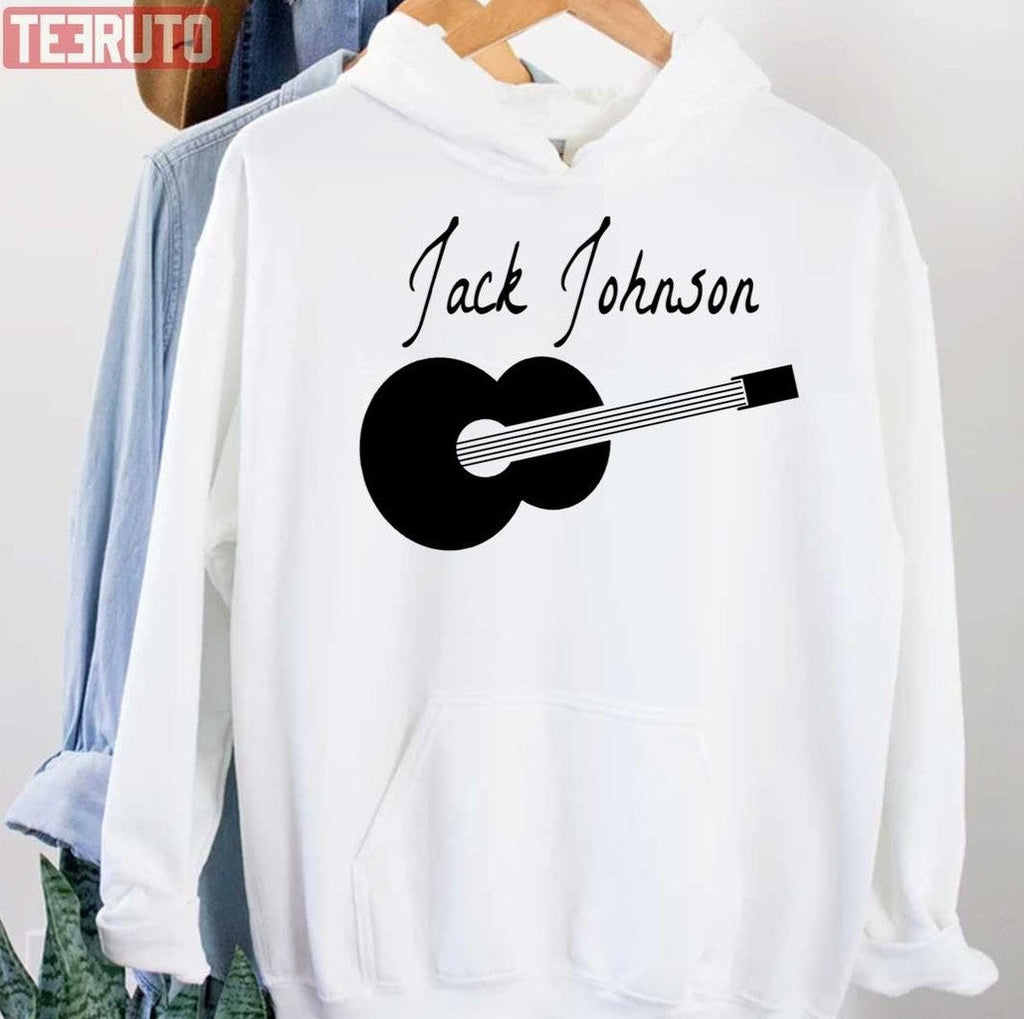 Black Guitar Jack Johnson Unisex Hoodie