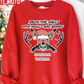 The Christmas Skull Deck The Halls With Skulls And Bodies Unisex Sweatshirt