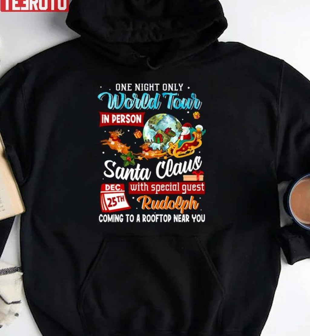 Santa World Tour On 25th Dec Awesome Unisex Sweatshirt
