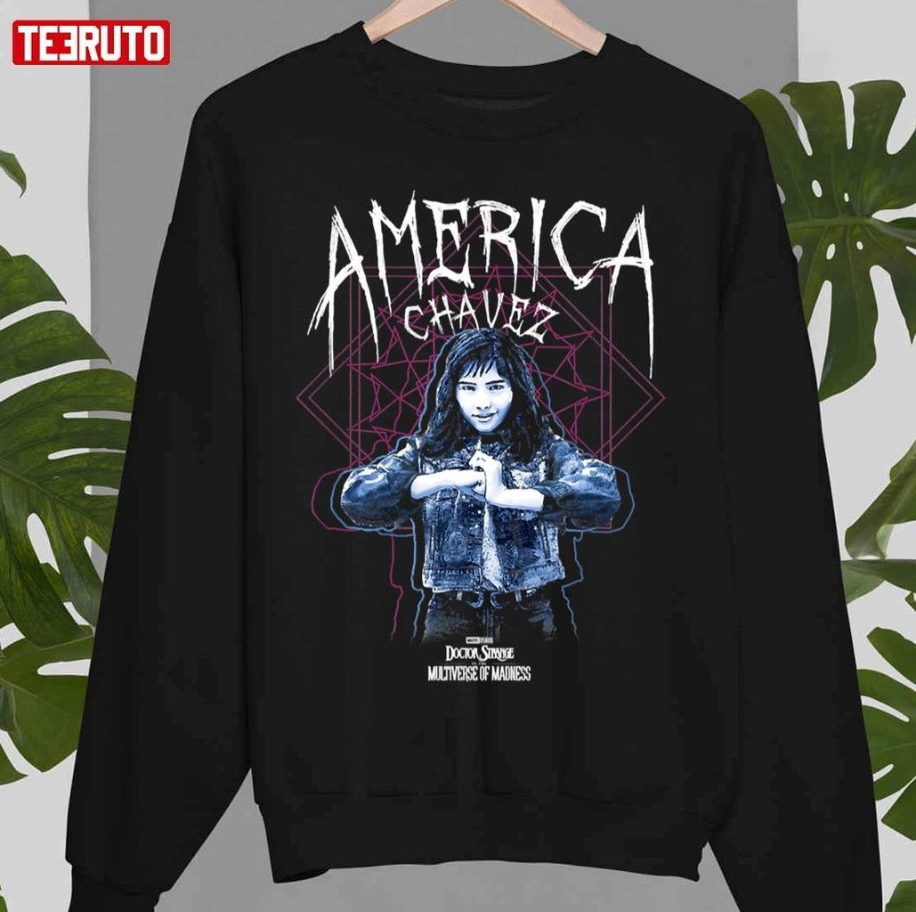 Power Run Away To Fight Monsters America Chavez Unisex Sweatshirt