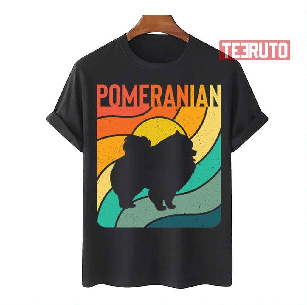Pomeranian Dog Vintage Pet Lover Unisex T-Shirt