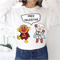 Anpanman Shokupanman Free Palestine Unisex Sweatshirt