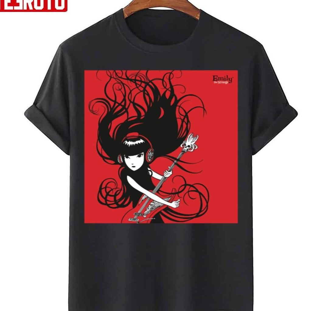 Playing Guitar Emily The Strange Unisex T-Shirt