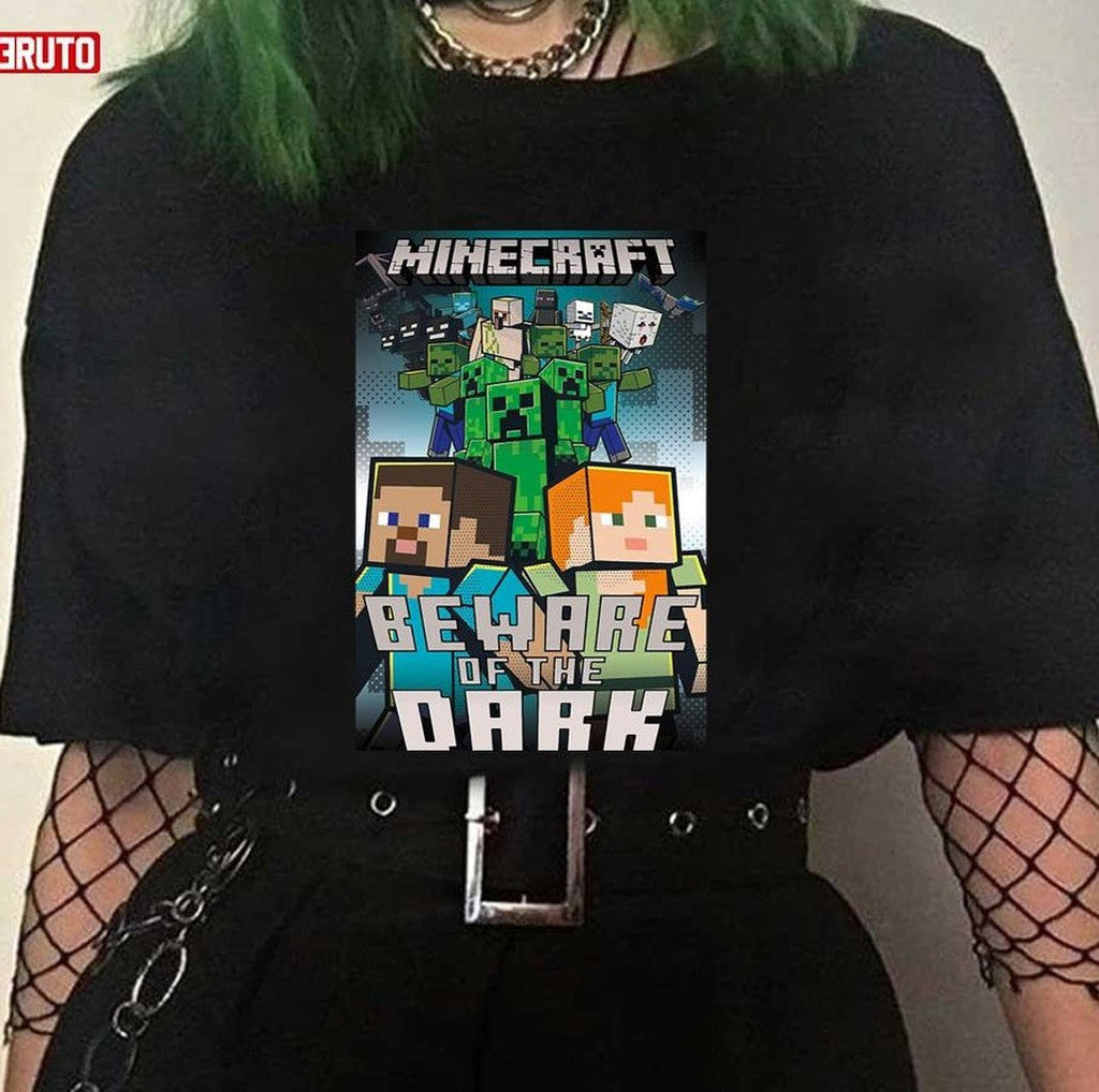 Beware Of The Dark Mine Craft Unisex T-Shirt