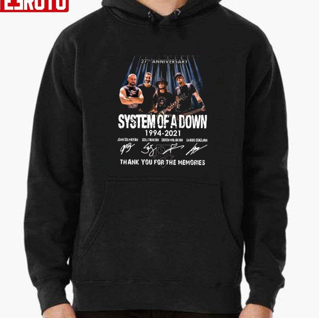 27th Anniversary System Of A Down 1994 - 2021 Unisex T-Shirt