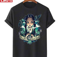 Over Your Dead Body The Addams Family Image Retro Black Art Unisex T-Shirt