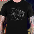 Pioneer Plaque Space Exploration Science Math Teacher Geek White Unisex T-Shirt