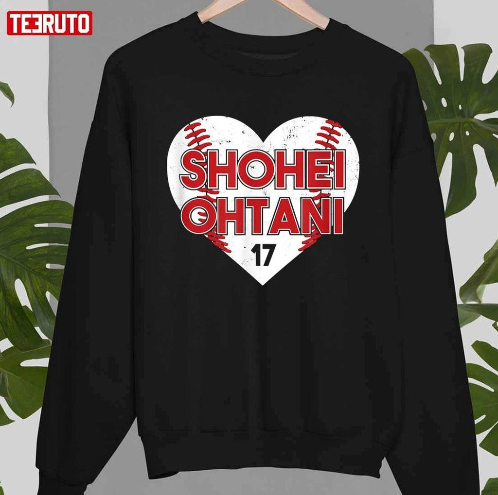 Baseball Heart Shohei Ohtani 17 Unisex Sweatshirt