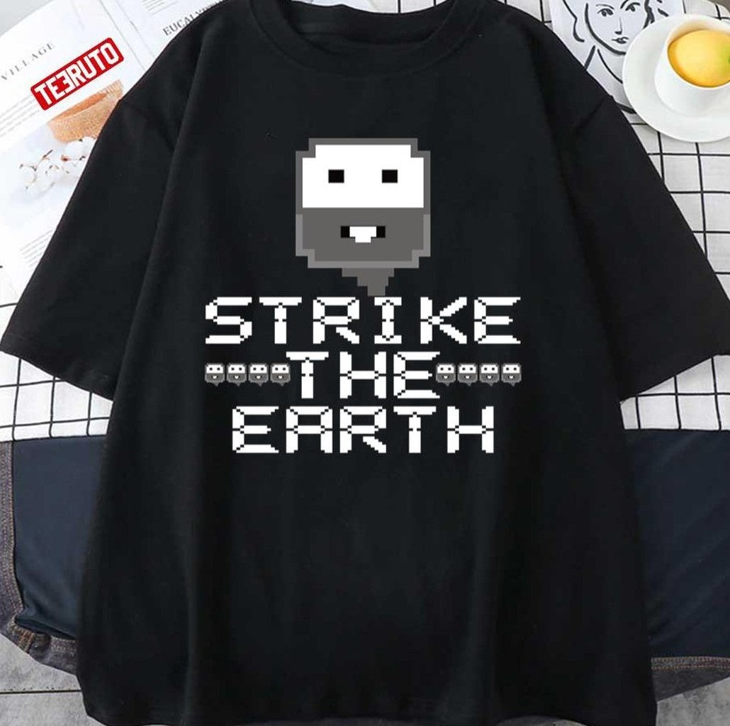Pixel Strike The Earth Dwarf Fortress Unisex T-Shirt