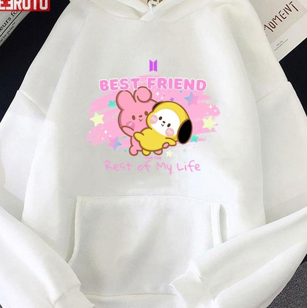 Best Friend For The Rest Of My Life Bts For Youth Jikook Bt21 Chimmy And Cooky Jimin And Jungkook Unisex Sweatshirt
