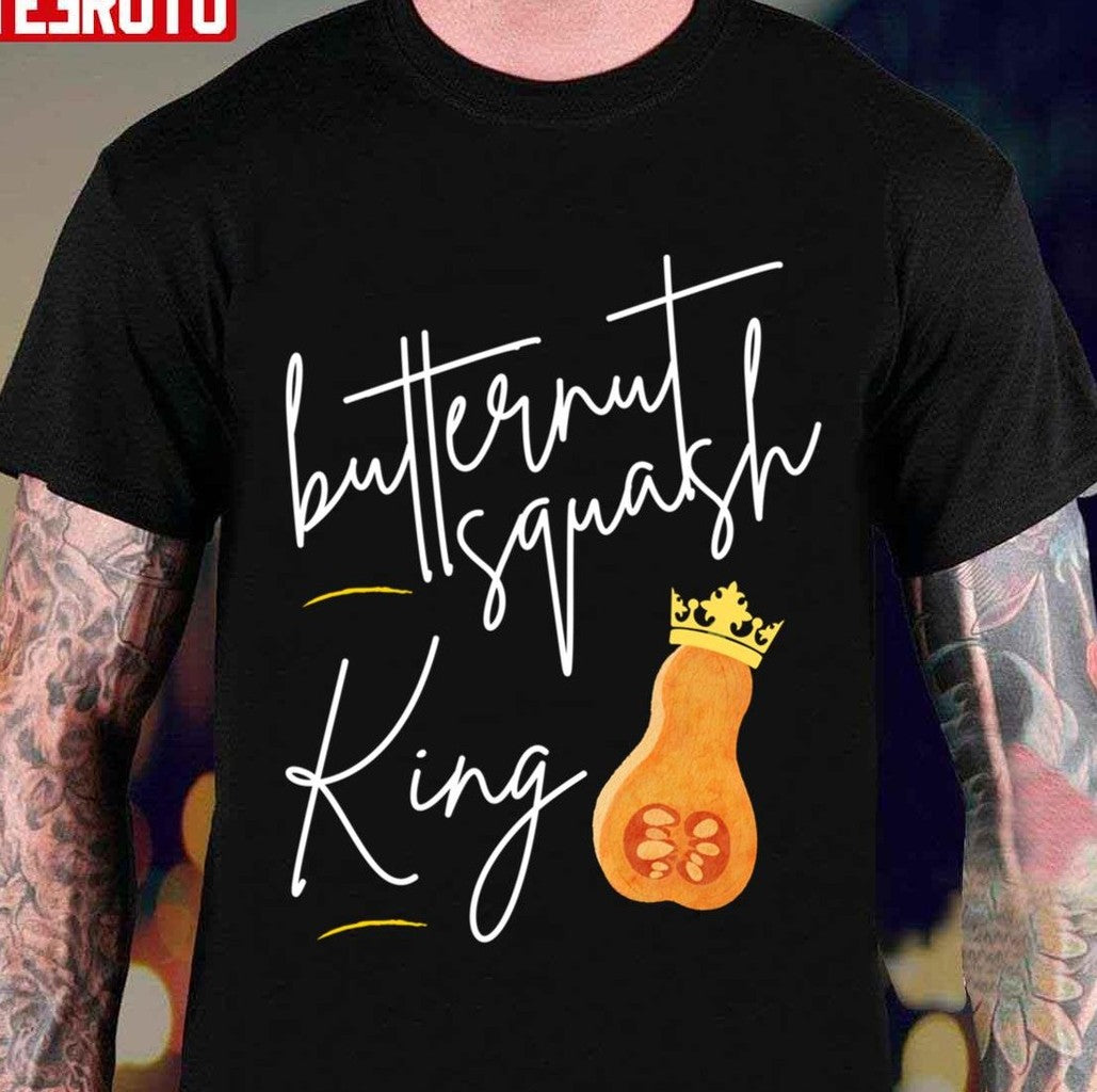 Organic Butternut Squash King Thanksgiving Unisex T-shirt
