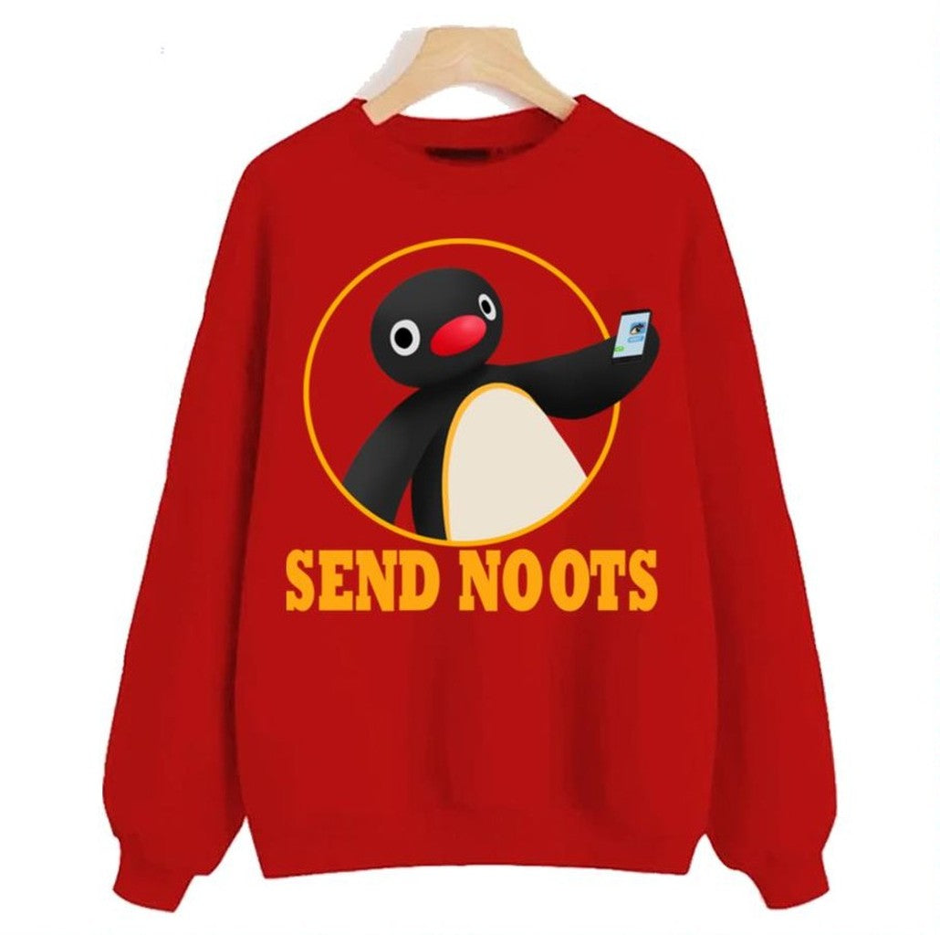 Send Noots Meme Pingu Cartoon Unisex Sweatshirt
