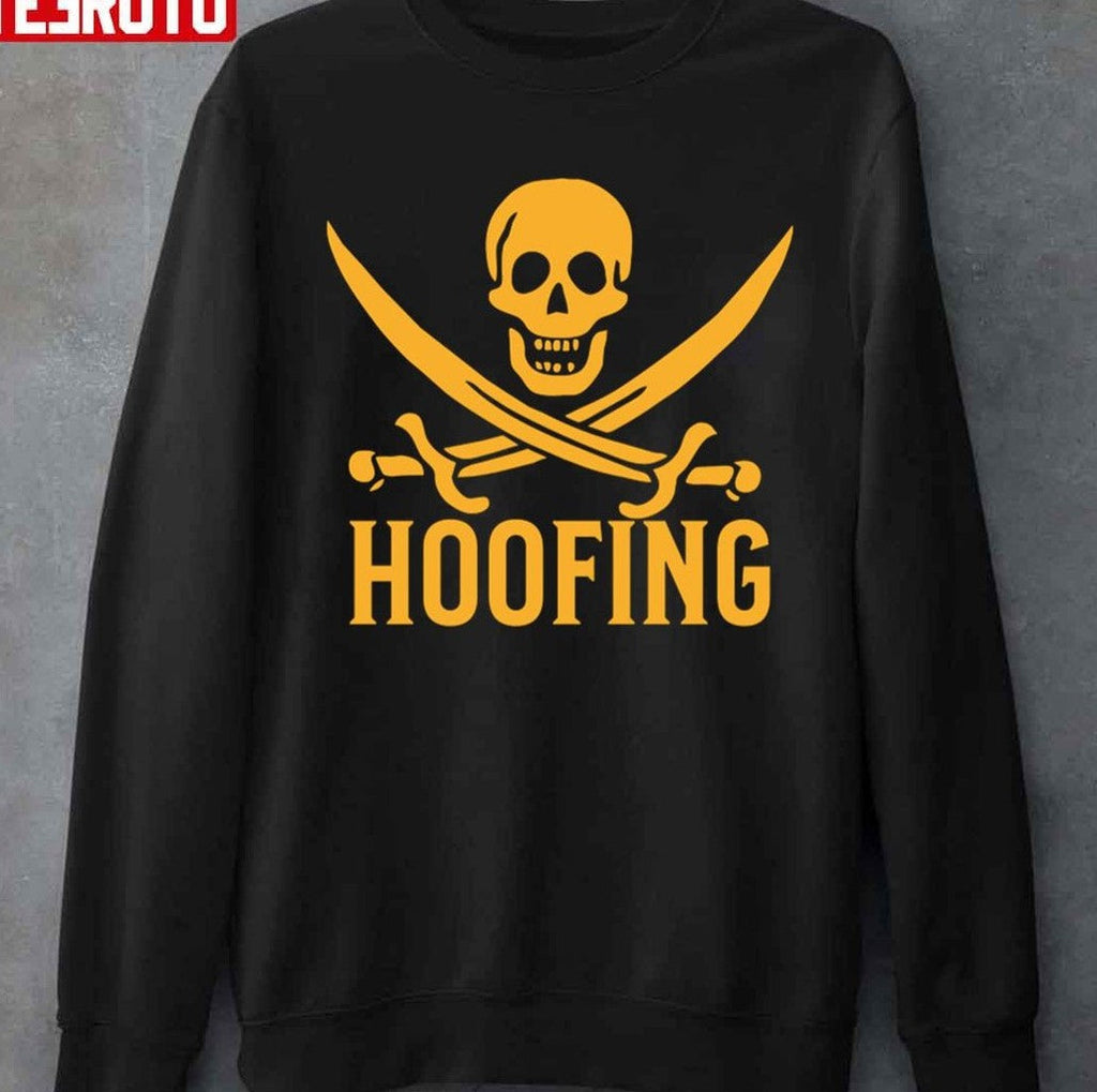 Scary Hoofing Skull Retro Art Unisex T-Shirt