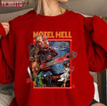 Motel Hello 1980 Horror Halloween Pig Vintage Unisex Sweatshirt
