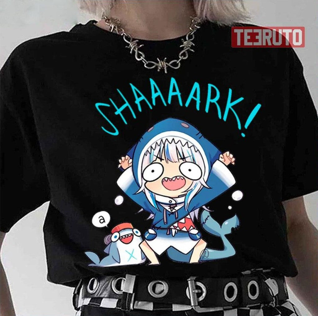 Shark Gawr Gura Mask Hololive Unisex T-Shirt