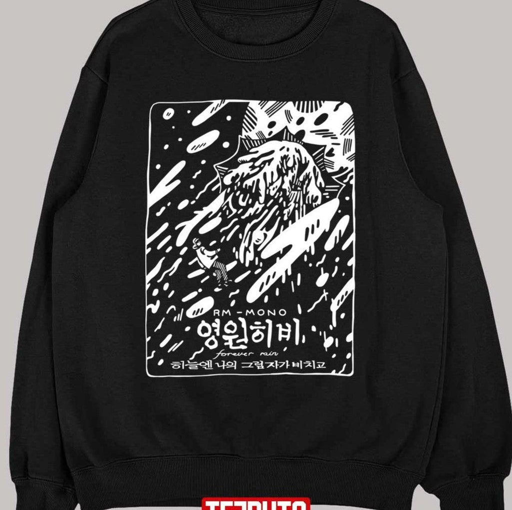 Mono Forever Rain Rm Bts Kim Namjoon Artwork Unisex T-shirt
