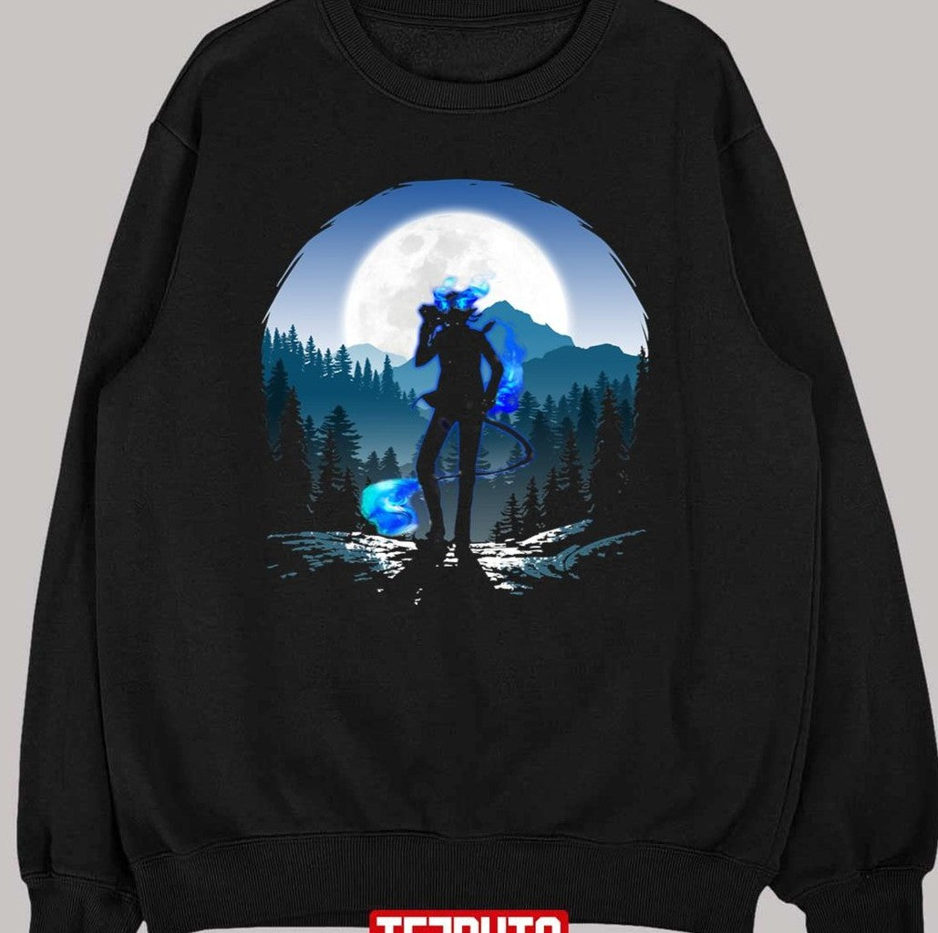 Anime Character Rin Blue Tail With Kuro Unisex T-Shirt